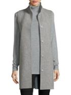 Eileen Fisher Double Face Wool-blend Vest