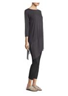 Eileen Fisher Asymmetrical Silk Tunic