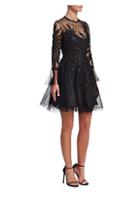 Elie Saab Embroidered Fit-and-flare Dress