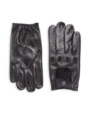 Saks Fifth Avenue Collection Leather Driving Glove