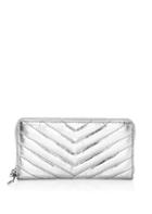 Rebecca Minkoff Edie Quilted Metallic Pebbled Leather Continental Wallet