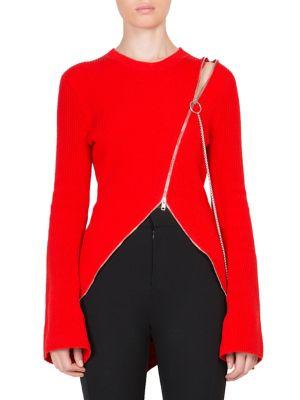 Givenchy Bell-sleeved Zip Chain Top