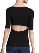 T By Alexander Wang Solid Back Cutout Tee
