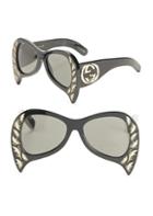 Gucci 55mm Oversized Bat Sunglasses