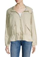 Donna Karan New York Hooded Long-sleeve Full-zip Jacket