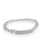 Adriana Orsini Pave Crystal Curb Link Bracelet/silvertone