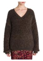 Miu Miu Pulled Mohair V-neck Sweater