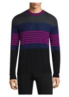Paul Smith Multi-stripe Crewneck Wool Sweater