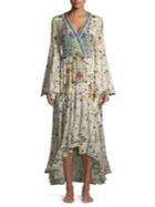 Camilla Bell Sleeve Wrap Dress