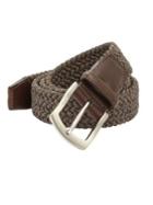 Saks Fifth Avenue Collection Woven Buckle Belt