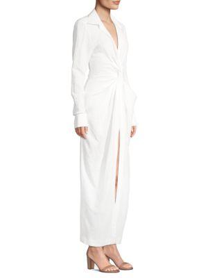 Jacquemus Bolso Collared Twist-front Dress