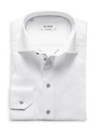 Eton Contemporary Fit Twill With Grey Details Dress Shirt