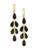 Ippolita Polished Rock Candy? Black Onyx & 18k Yellow Gold Teardrop Cascade Earrings