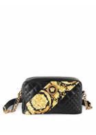 Versace Icon Barocco Stripe Quilted Leather Crossbody Bag