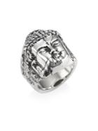 King Baby Studio Sterling Silver Temple Ruin Buddha Ring