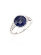 Meira T Diamond, Blue Sapphire & 14k White Gold Ring