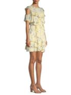 Rebecca Taylor Silk Floral-print Dress