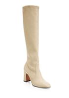 Stuart Weitzman Milla Leather Block Heel Tall Boots/3.5