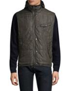 John Varvatos Quilted Sleeveless Bomber Jacket