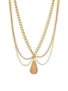 Chan Luu Scalloped Agate Pendent Necklace