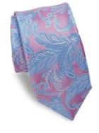 Ike Behar Pink Paisley Silk Tie
