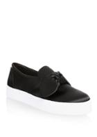 Rebecca Minkoff Lace-up Leather Low-top Sneakers