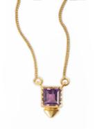 Shana Gulati Oberon Purple Amethyst Pendant Necklace