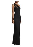 Michael Kors Collection Stretch Wool Cutout Gown