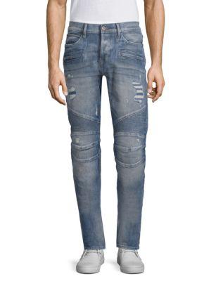 Hudson Jeans Skinny Distressed Biker Jeans