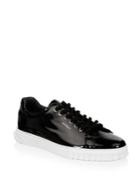 Salvatore Ferragamo Vernice Leather Low-top Sneakers