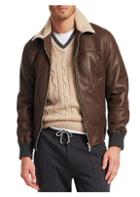 Brunello Cucinelli Leather & Shearling Jacket
