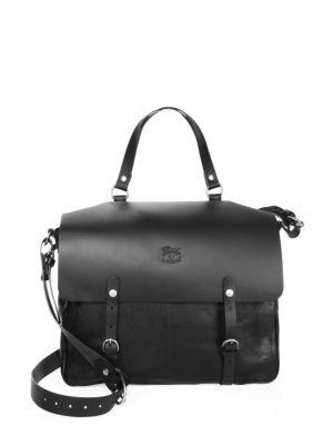 Il Bisonte Leather Messenger Bag