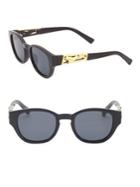Le Specs Luxe Fort Panthere Round Sunglasses/50mm
