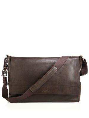 Shinola Leather Messenger Bag