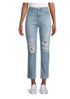 Ag Pheobe Distressed Slim Straight Jeans