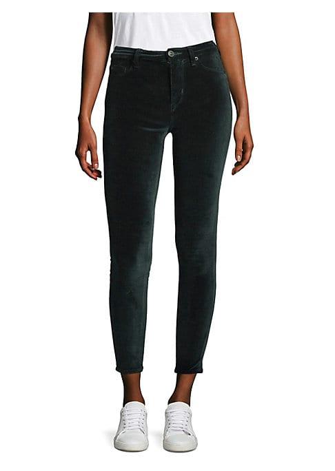 Hudson Barbara High-rise Skinny Velvet Jeans