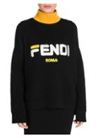 Fendi Fendi Mania Logo Mohair Turtleneck Sweater