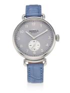 Shinola The Canfield Stainless Steel & Alligator Strap Watch