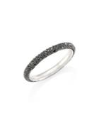 Kwiat Moonlight Black Diamond & 18k White Gold Band Ring