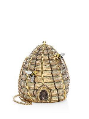 Judith Leiber Couture Beehive Crystal Convertible Clutch