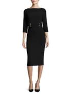 Michael Kors Collection Wool Belted Sheath Dress