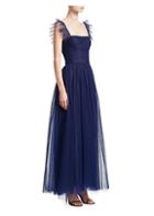 Monique Lhuillier Sleeveless Tulle Gown