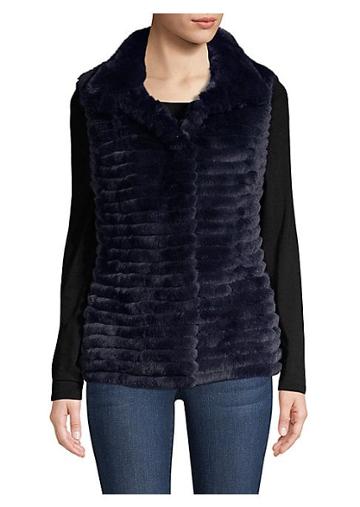 Glamourpuss Rabbit Fur & Cashmere Knit Vest