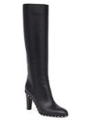 Valentino Soul Studded Leather Tall Boots