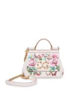 Dolce & Gabbana Rose & Butterfly Print Shoulder Bag