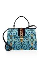 Gucci Sylvie Multicolor Brocade Top Handle Bag