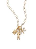 Temple St. Clair Tree Of Life Diamond & 18k Yellow Gold Charm Set Necklace