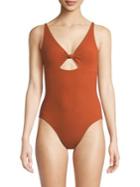 Tory Burch Palma One-piece Cut-out Swimsuit