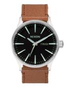 Nixon Stainless Steel & Leather Watch