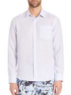 Vilebrequin Micro Striped Linen Shirt